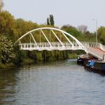 Riverside cycle bridge